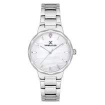 Relógio Analógico Feminino Daniel Klein DK.1.12702-1 Premium Ladies / Pulseira de Aço Inoxidável - Prata