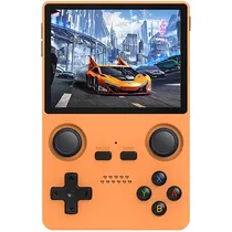 Console Portátil Powkiddy X35S 64GB de 3.5" com 10.000 Jogos - Laranja (Espanhol/Inglês)