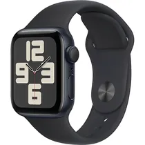 Apple Watch Se 2ª Geração (2024) Caixa de Alumínio Em Midnight Pulseira Esportiva Em Cor Midnight 44 MM s/M MXEJ3LL/A