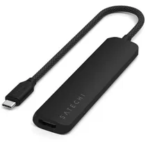 Satechi Hub ST-P6SK Slim Multiport Adapter 6 En 1 USB-C/HDMI 4K Black