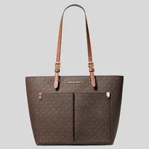 Bolso de Mano Femenino Michael Kors Jet Set Tote Mediano Con Logotipo Y Bolsillo