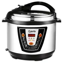 Panela de Pressão Eletrica Quanta QTPE200 / 900W / 5 Litros / 220V ~ 50/ 60HZ - Prata/ Preta + Utensilios
