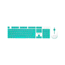 FTX Teclado Wireless FTXGK600 + Mouse Esp Blanco/Verde