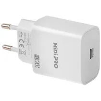 Adaptador de Tomada Midi Pro MDP-20W USB-C de 20 Watts - Branco