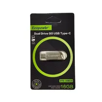 Pendrive Ecopower 16GB Otg-/Tipo-C - Cinza