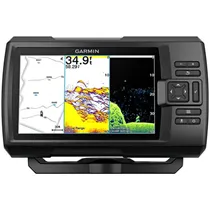 Sonar para Pesca Garmin Striker Vivid 7CV 010-02552-01 com Tela de 7.0" com GPS + Transdutor GT20-TM - Preto