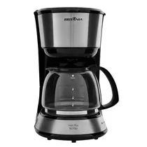 Cafeteira Elétrica Britânia Inox Plus BCF36I - 750W - Até 30 Xícaras - 110V/60HZ - Preto
