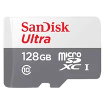 Cartão de Memória Micro SD 128GB Sandisk Ultra 100MB/s
