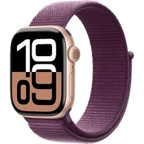 Apple Watch S10 Caixa de Alumínio Rose com Pulseira Loop Em Cor Plum 42 MM MWWK3LW/A
