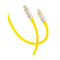Cabo Lightning/USB-C Xo Q252A Silicone 27W 1M - Amarelo
