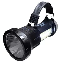 Lanterna Ecopower EP-8122 3 Em 1 Recarregável /Solar - Preto