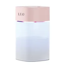 Mini Umidificador de Ar Luo LU-5512 / 400ML / Recarregavel - Rosa