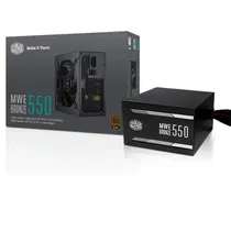 Fonte Cooler Master Mwe 550 MPE-5501-Acaab-US ATX 550W 80 Plus Bronze PFC Ativo Bivolt - Preto