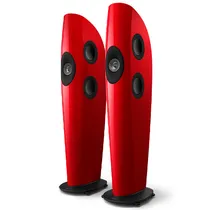 Caixa Kef Blade Two Meta Charcoal Grey/Red