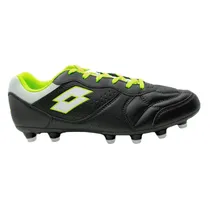 Chuteira de Futebol Lotto Tacto FG Campo Preto-Verde US 9.5