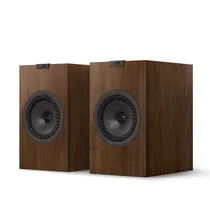 Caixa Kef Q3 Meta Bookshelf Walnut 2 Vias Par