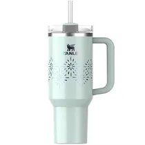 Copo Térmico Stanley Quencher H2.0 Flowstate Tumbler de 887 ML - Verde Claro (s/ Caixa)