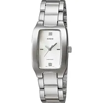 Relogio Casio LTP-1165A-7C2DF Analógico Feminino - Prata/Branco