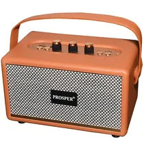 Speaker Prosper MK-321 60 Watts P.M.P.O com Bluetooth/Auxiliar/Micro SD - Laranja