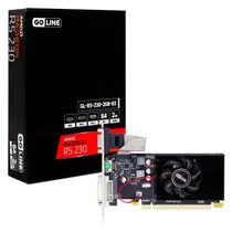 Placa de Video Goline Radeon R5 230 2GB DDR3 - GL-R5-230-2GB-D3 (1 Ano de Garantia)