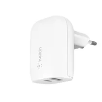 Carregador / Adaptador de Parede Belkin Dual Wall Charger 37W USB-A / USB-C (WCB007VFWH) - Branco