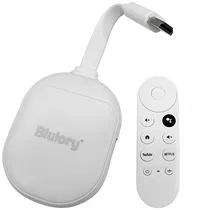 Chromecast Blulory TV Stick G1 / 4K / Ultra HD / Android TV - Branco