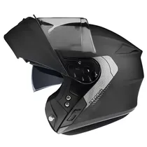 Capacete Axxis Storm s SV Solid A1 - Articulado - Tamanho XL - com Óculos Interno - Preto Mate