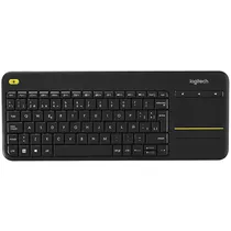 Teclado Sem Fio Logitech K400 Plus USB Espanhol com Touchpad - Preto