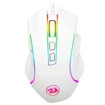 Mouse Gaming Redragon Griffin M607W/RGB/7200DPI Ajustável/7 Botões - Branco