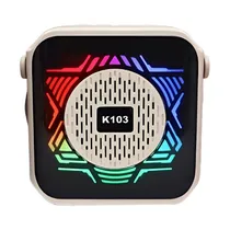 Speaker JBK K103 Rádio FM/ Microfone/ USB/ TF/ Bluetooth Bege