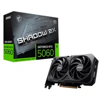 Placa Da Vídeo MSI Geforce RTX5060 Shadow 2X Oc, 8GB GDDR7, 128BITS, 1X HDMI 3X Displayport, 912-V537-038 912-V537-038