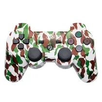 Controle Play Game Dualshock 3 Camo White Brown Green Sem Fio para PS3
