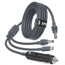 Cabo DC Starlink Mini com Carregador de Celular Tipo C - 3 Metros