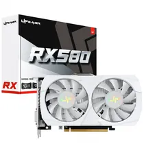 Placa de Vídeo Up Gamer AMD Radeon RX580 16GB GDDR5 256BITS 1500MHZ, HDMI, DP, DVI, UPRX58016GWT, Branco