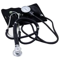 Medidor de Pressao Analogico More Fitness MF-233 com Estetoscópio - Preto