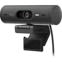 Webcam Logitech Brio 500 FHD 1080P HDR para Videoconferência (960-001412) - Grafito