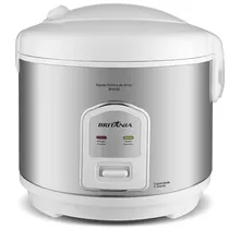 Panela Elétrica de Arroz Britânia BPA5BI 400 Watts para 5 Xícaras 220V ~ 50/60 HZ - Branca/Prata