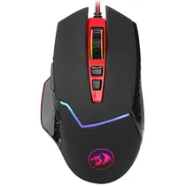 Mouse Gaming Redragon Inspirit 2 M907 USB Até 14.400 Dpi com Backlight RGB - Preto/Vermelho