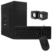 Gabinete Kit Mtek DK05 Fonte 500W / Speaker / Mouse / Teclado Português - Preto