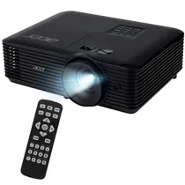 Projetor Acer X1328WH de 4.500 Lúmens com HDMI e VGA In/Out Bivolt - Preto