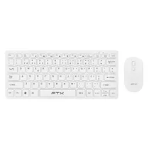 Kit Teclado e Mouse FTX GK03 Wireless Portugues - Branco