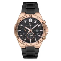 Relogio Analógico Masculino Daniel Klein DK.1.12733-3 Exclusive Gents / Pulseira de Aço Inoxidável - Preto/Rose Gold