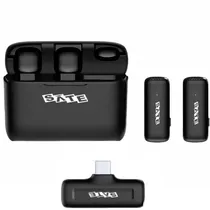 Microfone Sem Fio para Smartphone Satellite A-MK241 com USB-C - Preto