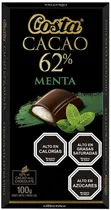 Chocolate Costa Cacao 62% & Hortelã - 100G