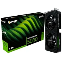 Placa de Vídeo Palit Geforce RTX5060 Dual Oc, 8GB GDDR7, 128BITS, 1X HDMI 3X Displayport, NE75060S19P1-GB2063D