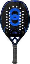 Raquete de Beach Tennis Joog Netuno 3K Pro Full Carbon Eva Pro Preto/Azul