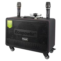 Ecopower Speaker EP-S200 8" 80W/ BT/ USB/ Aux/ Microfono Negro