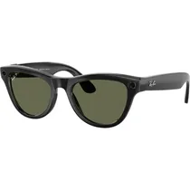 Óculos de Sol Smart Ray-Ban Meta Skyler RW4010 - Shiny Black / Black Polar G15 Green (166178)