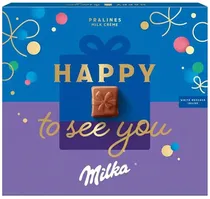Chocolate Milka Pralines Happy To See You Milk Creme - 110G (20 Unidades)