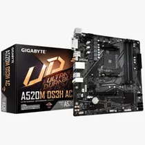 Placa Mãe AMD (AM4) Gigabyte A520M DS3H Ac Wifi DDR4